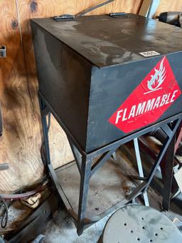 parts washer and stool