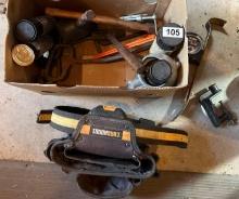 Hammers, tool belt, grease, plus