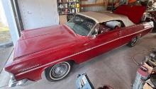 1963 Pontiac Catalina convertible showing 93699 miles