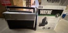 sump pump and old Zenith radio ( untested)