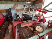 Vintage Toro push mower , electric trimmer plus