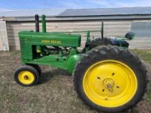 Restored 1947 John Deere A tractor SN 607037 runs and operates as it should nice!