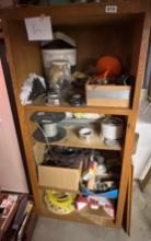 shelf full of electrical