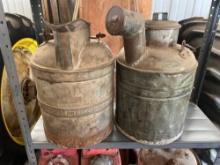 MORRISON BROS OF DUBUQUE GAS CAN AND OTHER OLD CAN
