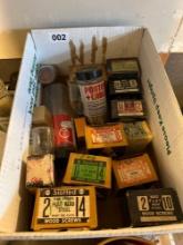 Vintage boxes of miscellaneous nails and screws