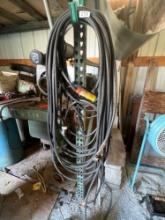Heavy duty extension cord and jumper cables