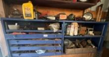 tractor lights including hard to find red glass, parts and pieces plus