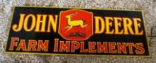 John Deere farm implements sign