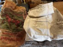Georgianna potato sack and Fulton/BEMIS seed bags
