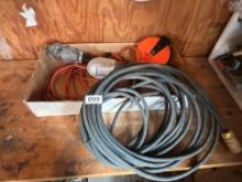 extension cord and work lights