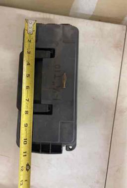 5 storage boxes with fasteners