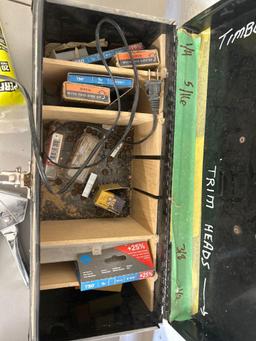 Craftsman tool box with Staples guns