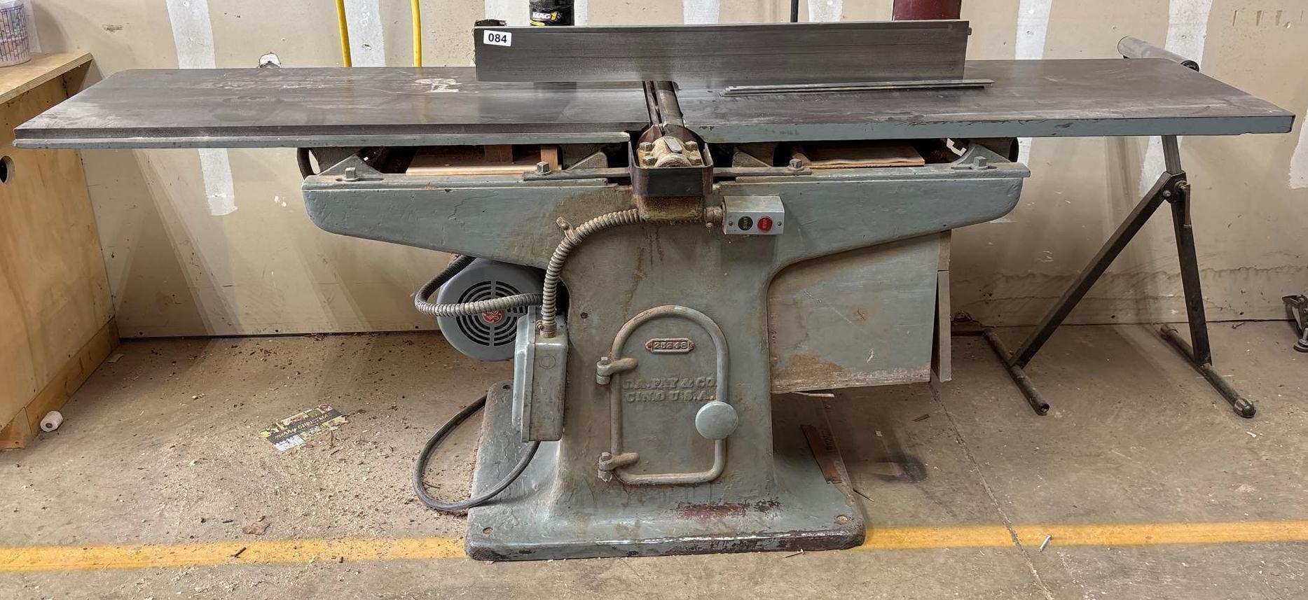JA Fay 16 inch Jointer 3hp 115/230volts