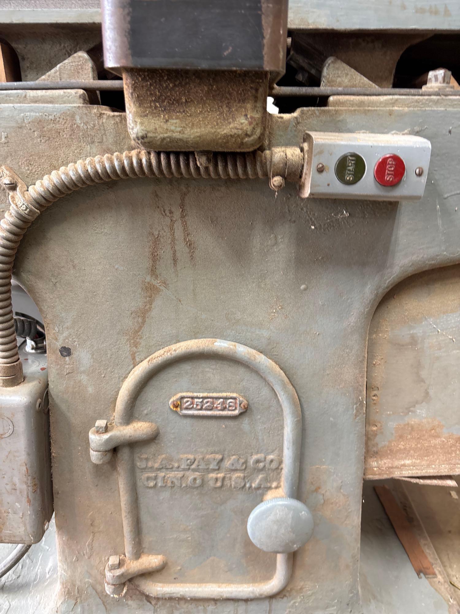 JA Fay 16 inch Jointer 3hp 115/230volts