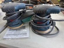 2x Bosch palm sanders