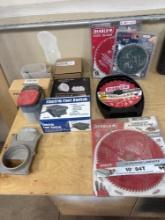 New Saw blades, electric foot switch, lights plus