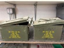 Metal Ammo boxes with fastners plus