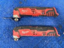 2x Milwaukee 12volt Multi-Tool