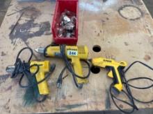 Wagner heat guns & DeWalt hot glue gun