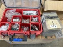 Milwaukee organizers box with parts and prices including L bracket post fastners