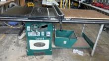 Grizzly G0651 - 10" 3 HP 220V Heavy Duty Cabinet Table Saw with dust collector setup