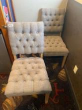 2 padded chairs