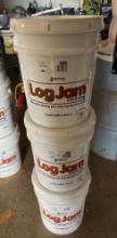 3x Log Jam Chinking Light Gray and 2 Woodtone Cedar