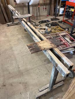 Rolling saw horse/drying table 12ft