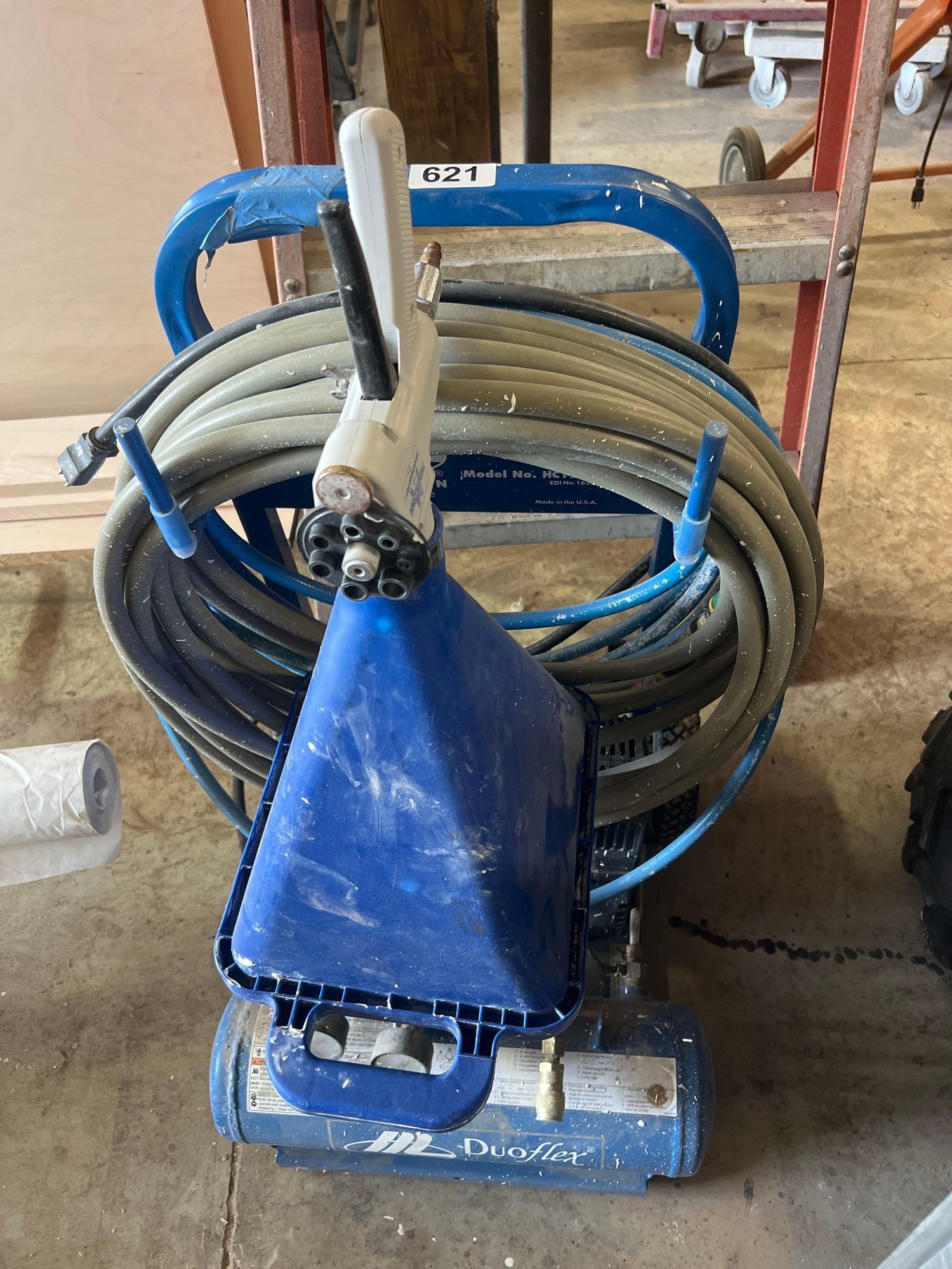 Marshalltown Duoflex model HC125A air compressor with hopper