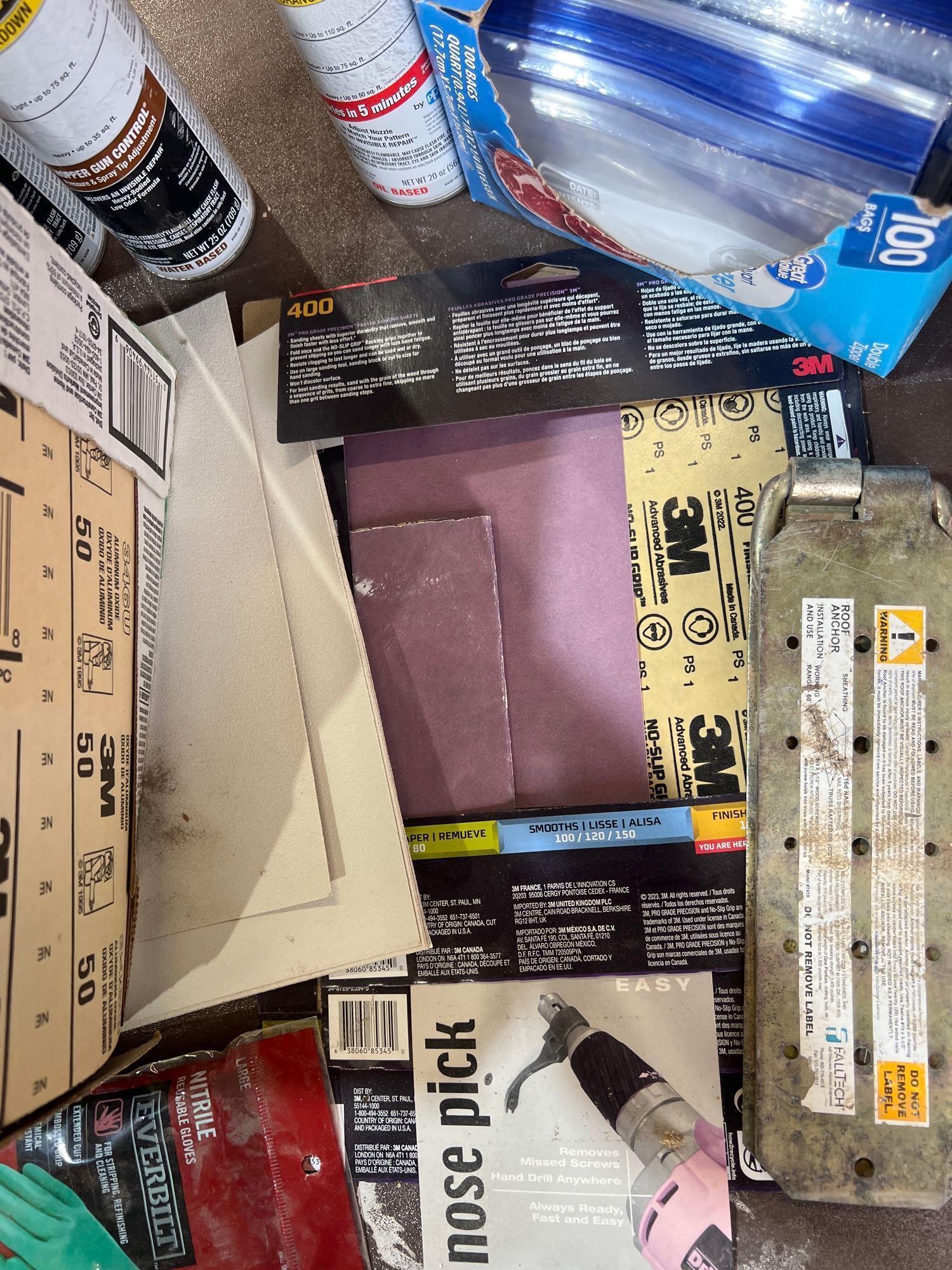 Sandpaper of all sorts, texture. roof anchor plus
