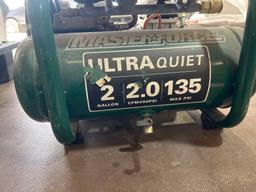 Master force ultra quiet 2 gallon air compressor