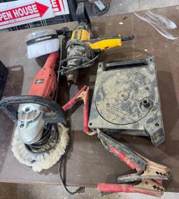 Vaper polisher/sander / jumper cables and hammer drill