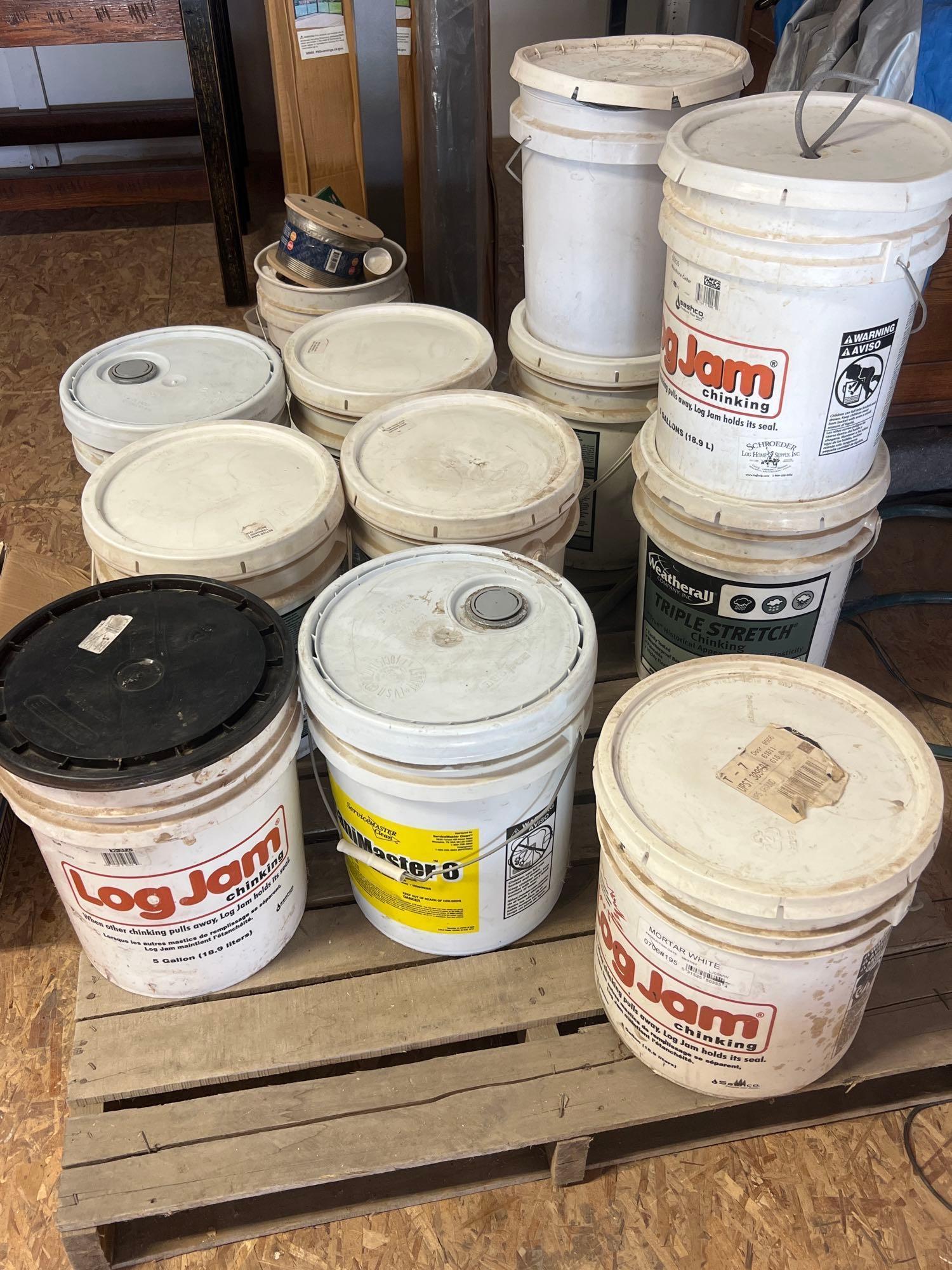 Log Jam - Chinking, plus cleaner various qualities in buckets