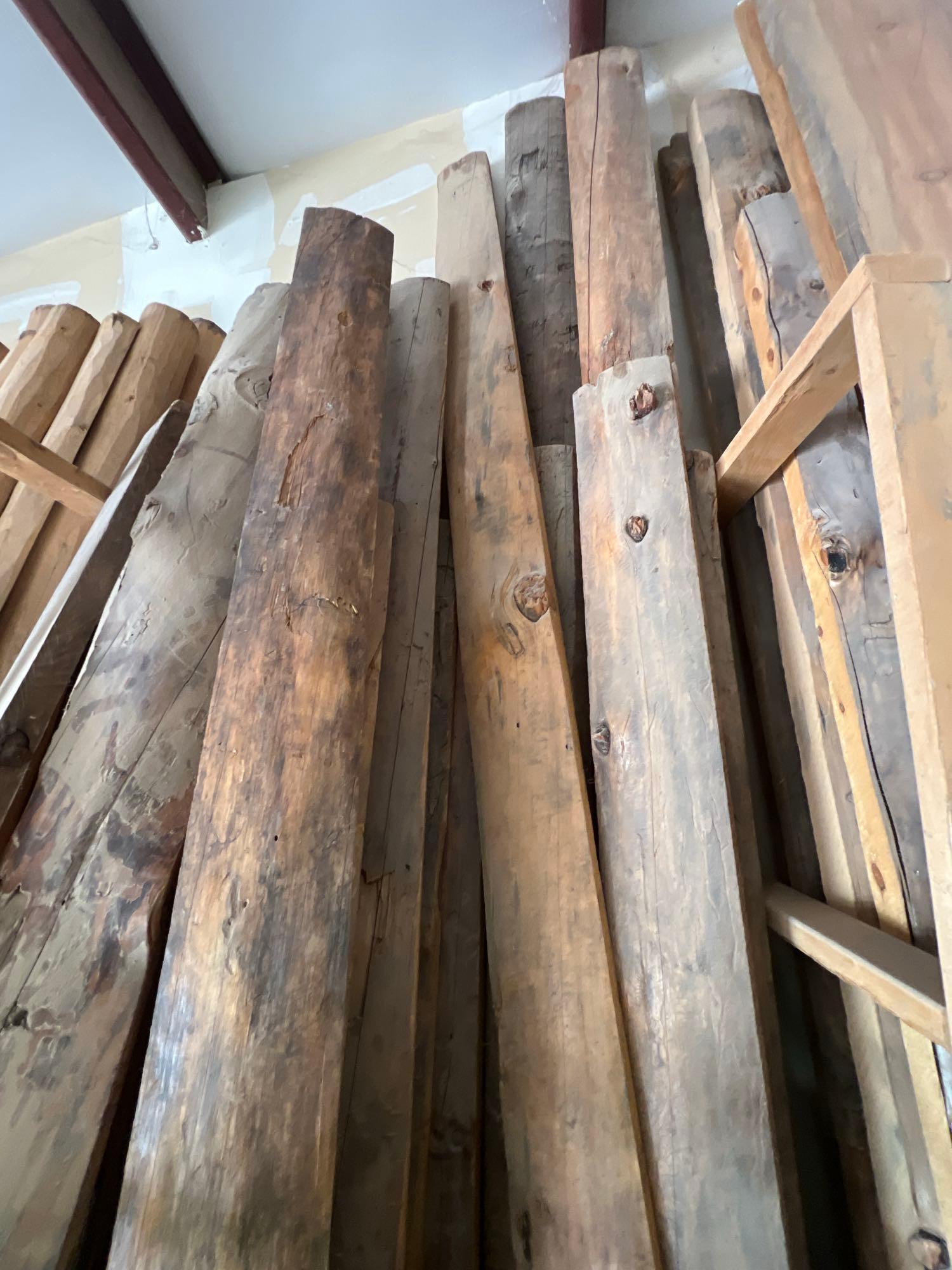 13 foot x 8 approx Antique Slabs approx 30 boards