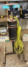 pressure tank on stand with air hose