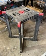 Job site collapsable table