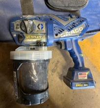 Graco ultra handleless handheld sprayer uses 20v DeWaltwith case