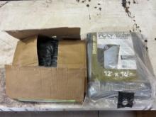 New box of landscaping staples and new 12x16 tarp