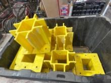 10 total 4x4 post holders plastic