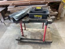 Rubbermaid cart/tool tray/large roll of thick plastic