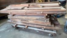 Entire cart with maple and cherry lumber