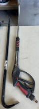 36inch pry bar and pressure washer nozzle