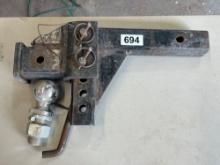 Adjustable drop hitch