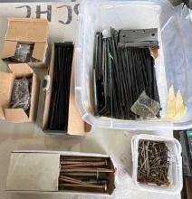 Huge lot of timber screws, hinges