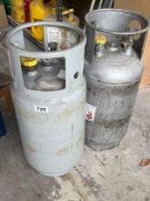 Large propane tanks