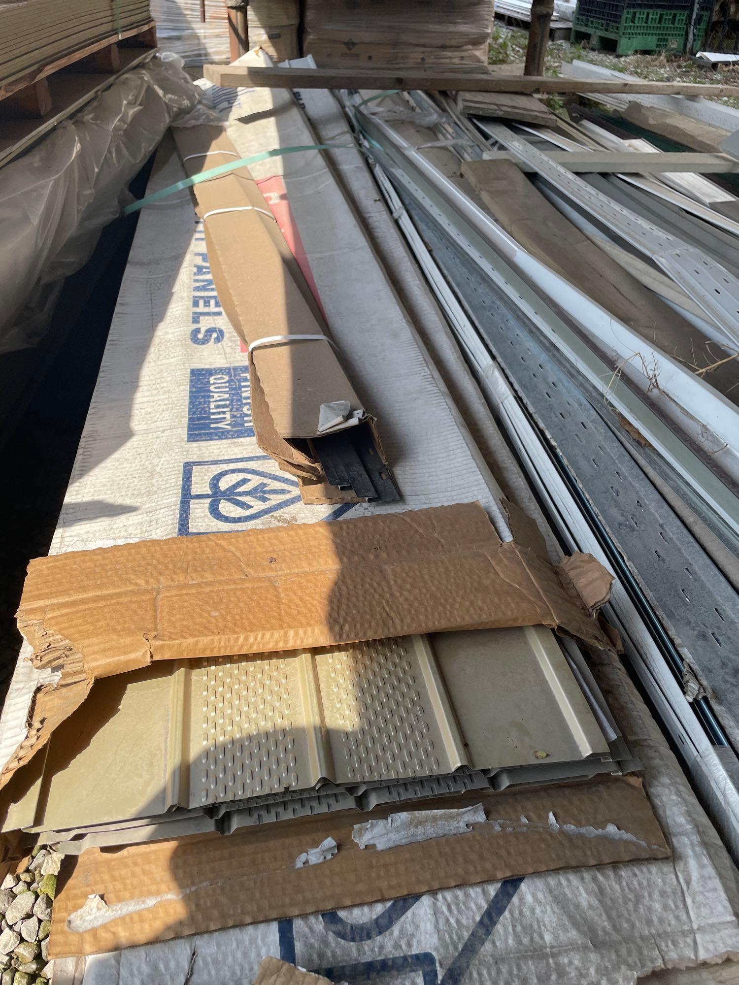 One pallet with soffit siding and more