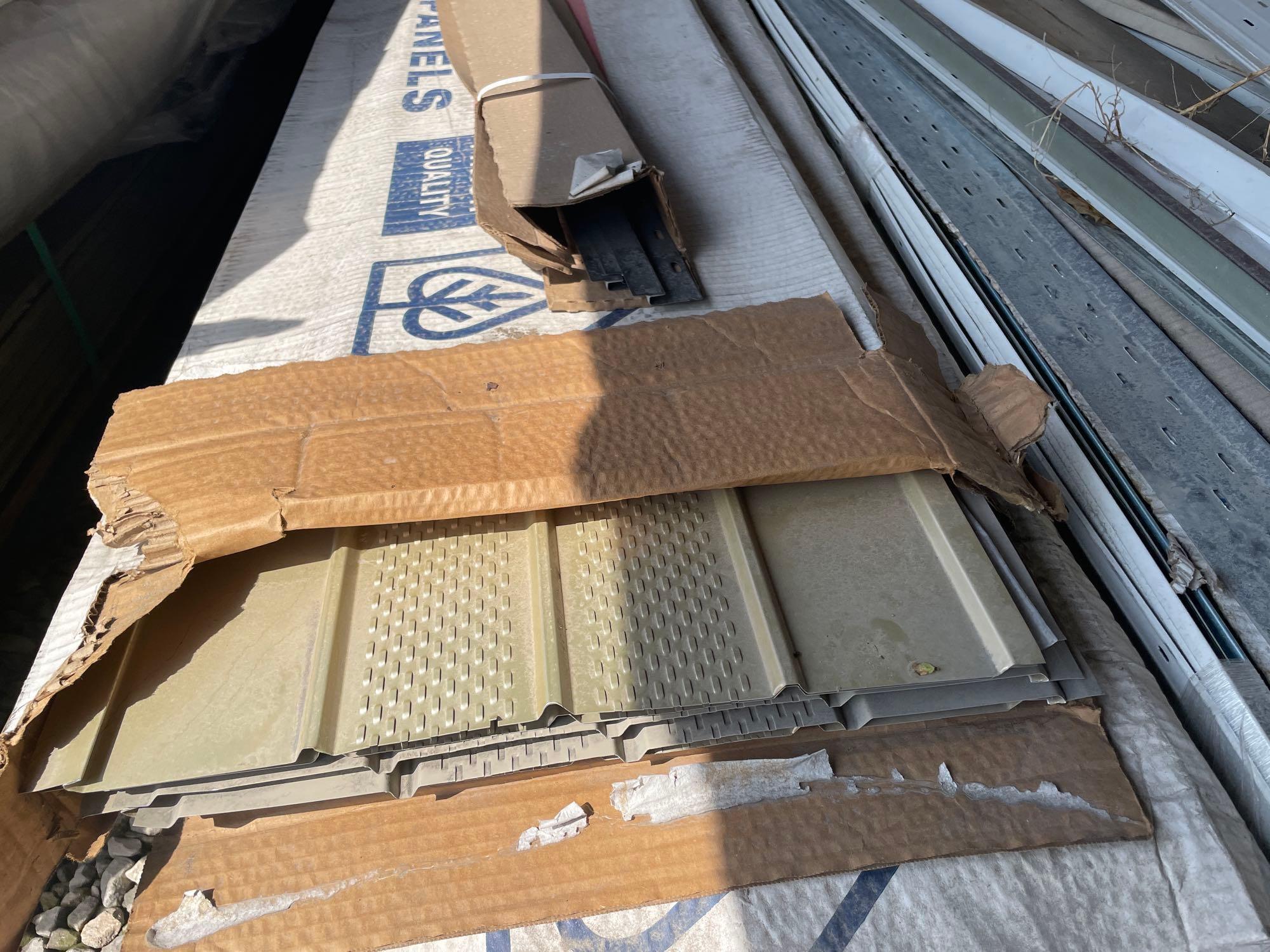 One pallet with soffit siding and more