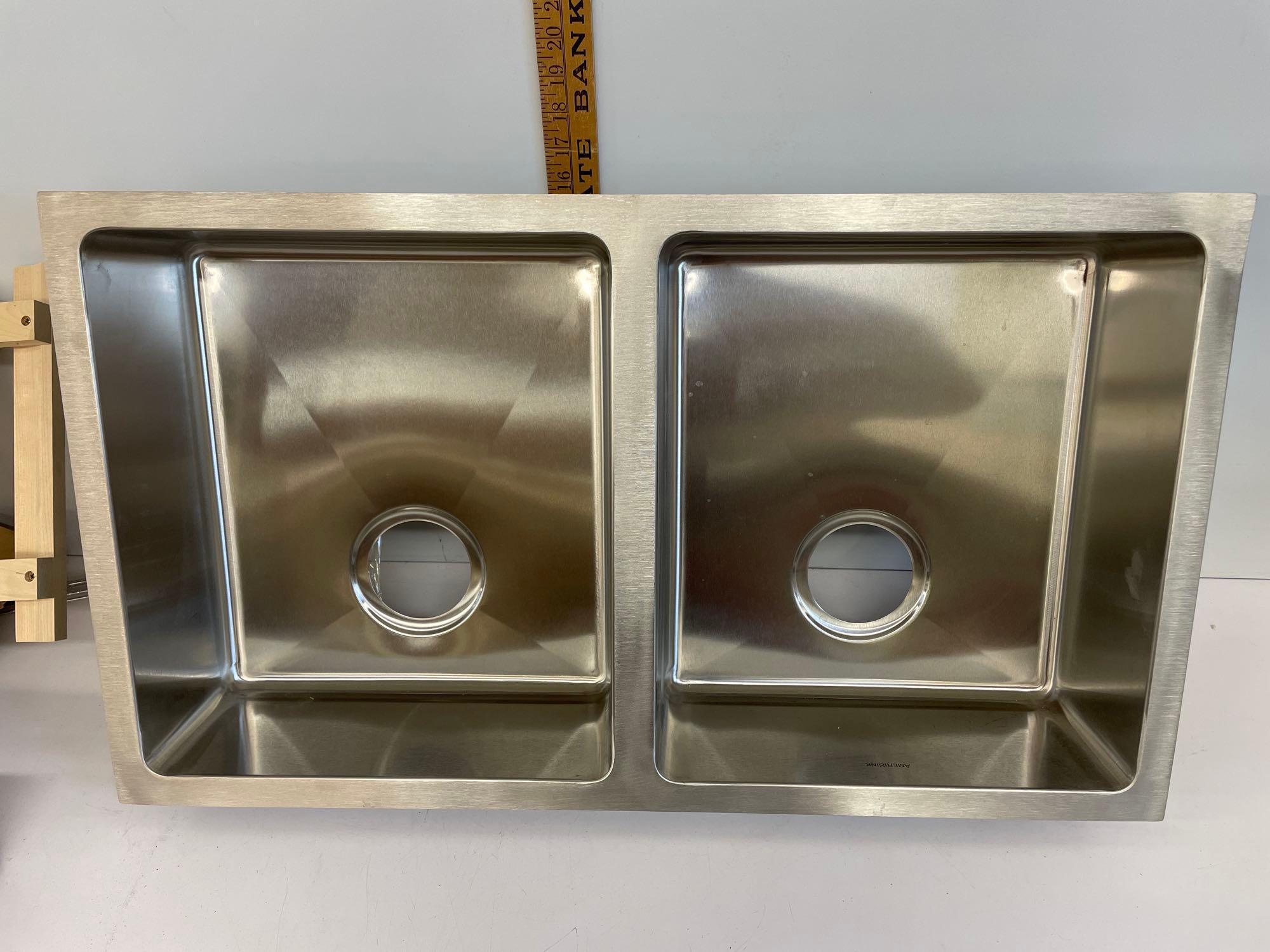 31 1/4x18x6 double sink new