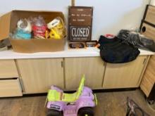 Sign, Cape, baby car and more