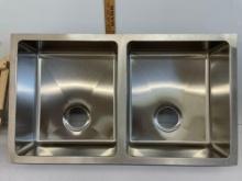 31 1/4x18x6 double sink new